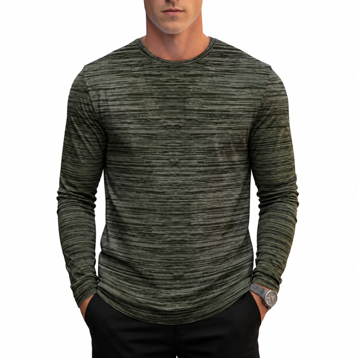 Nolan™ | Quick-Dry Striped Long Sleeve T-Shirt