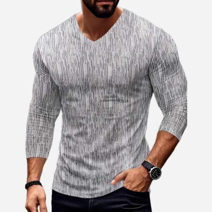 Elias Monroe V-Neck T-Shirt - White - view 1