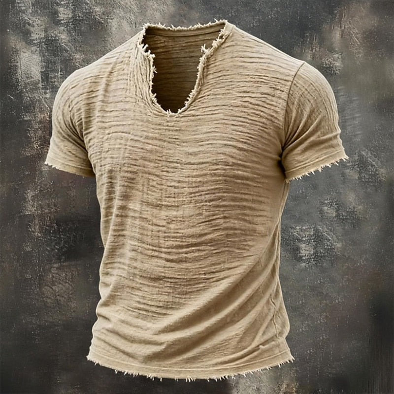 Nolan™ | Vintage V-Neck T-Shirt