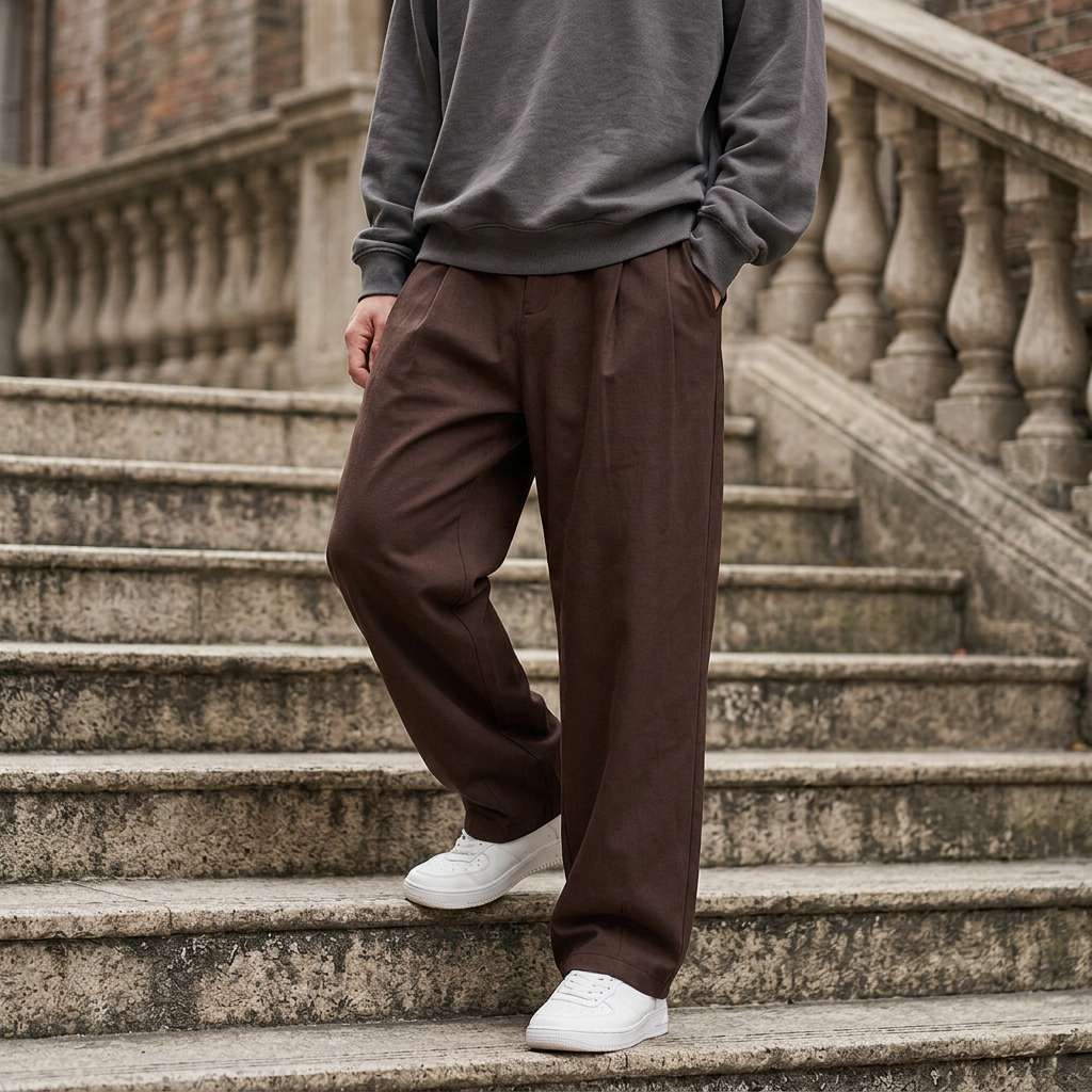 Everton™ | The Relaxed Pleated Wide-Leg Trousers