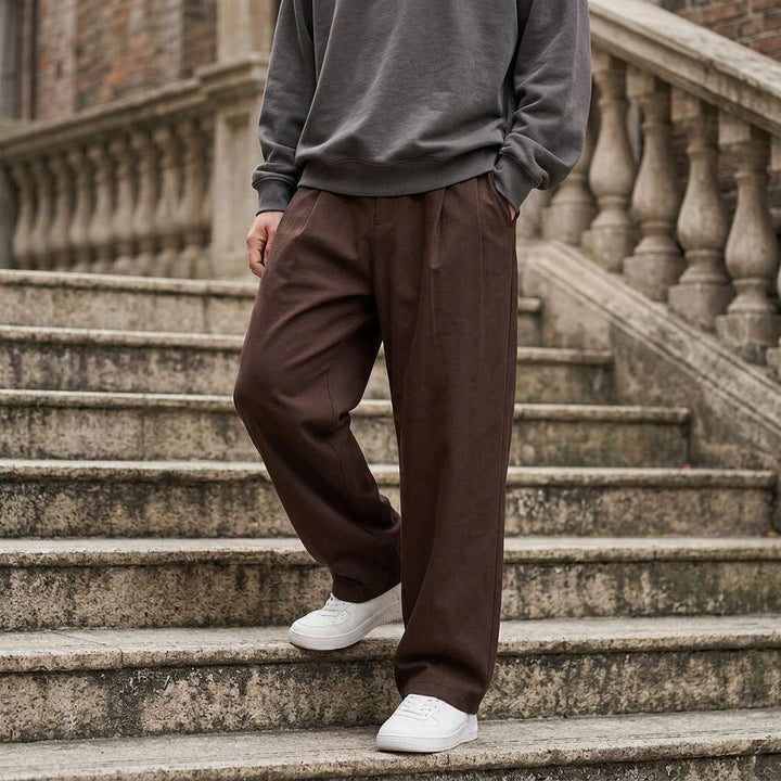 Everton™ | The Relaxed Pleated Wide-Leg Trousers
