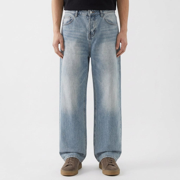 Dashiell™ | The Relaxed Wide-Leg Faded Jeans