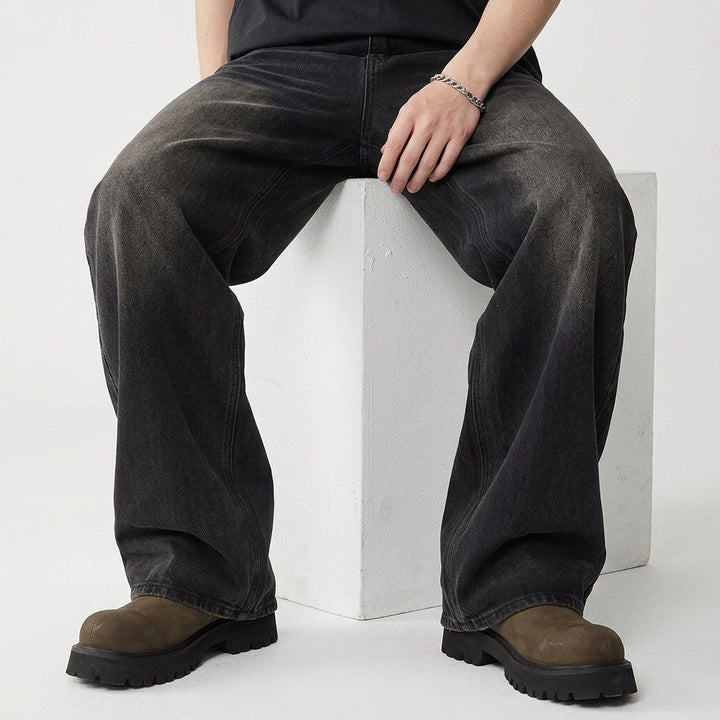 Dashiell™ | The Relaxed Wide-Leg Faded Jeans