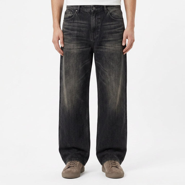 Dashiell™ | The Relaxed Wide-Leg Faded Jeans