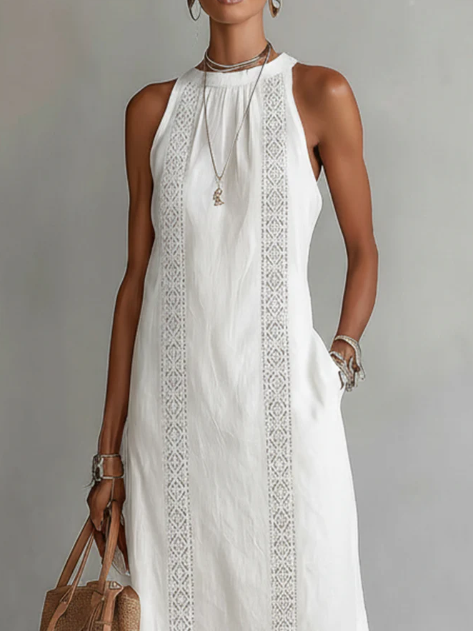Seralyn™ | Refined Lace Midi Dress