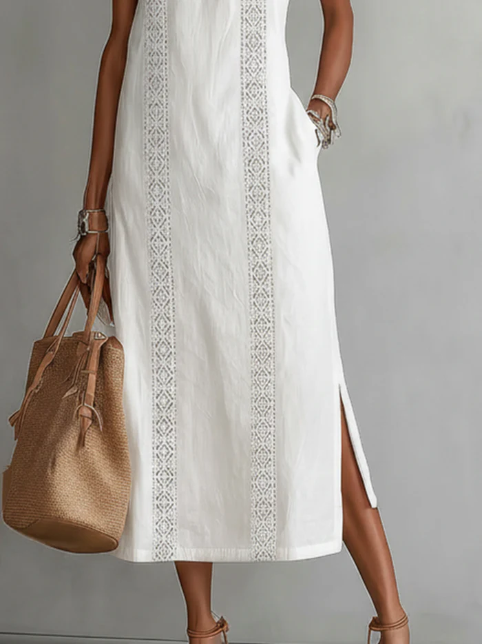 Seralyn™ | Refined Lace Midi Dress