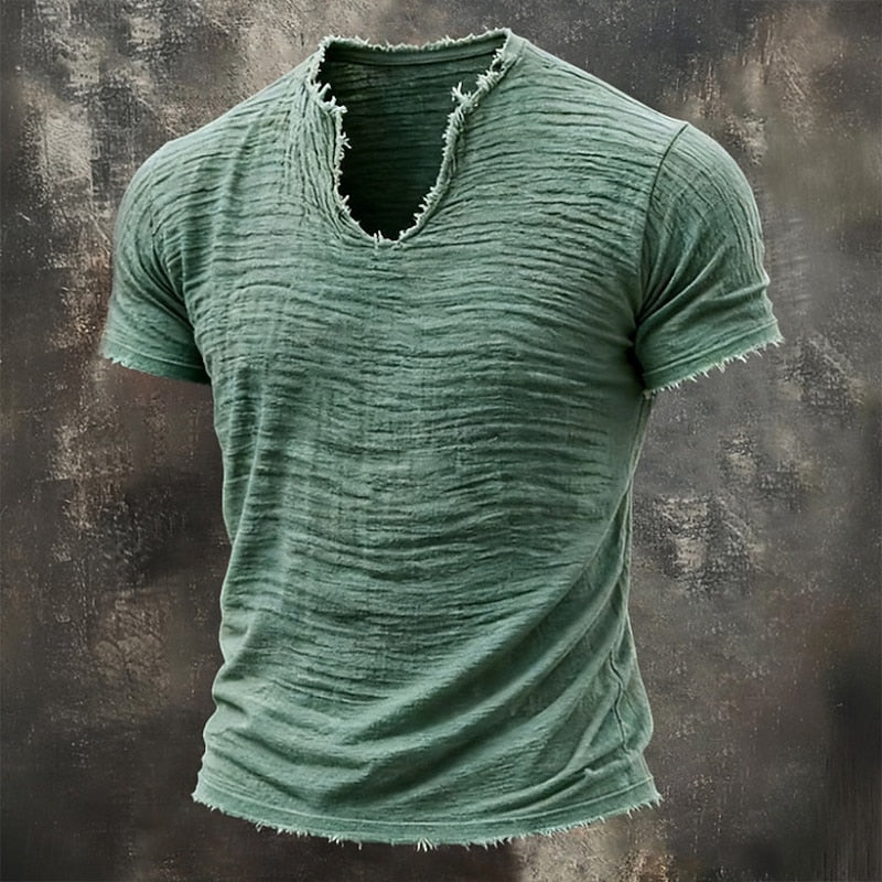 Nolan™ | Vintage V-Neck T-Shirt