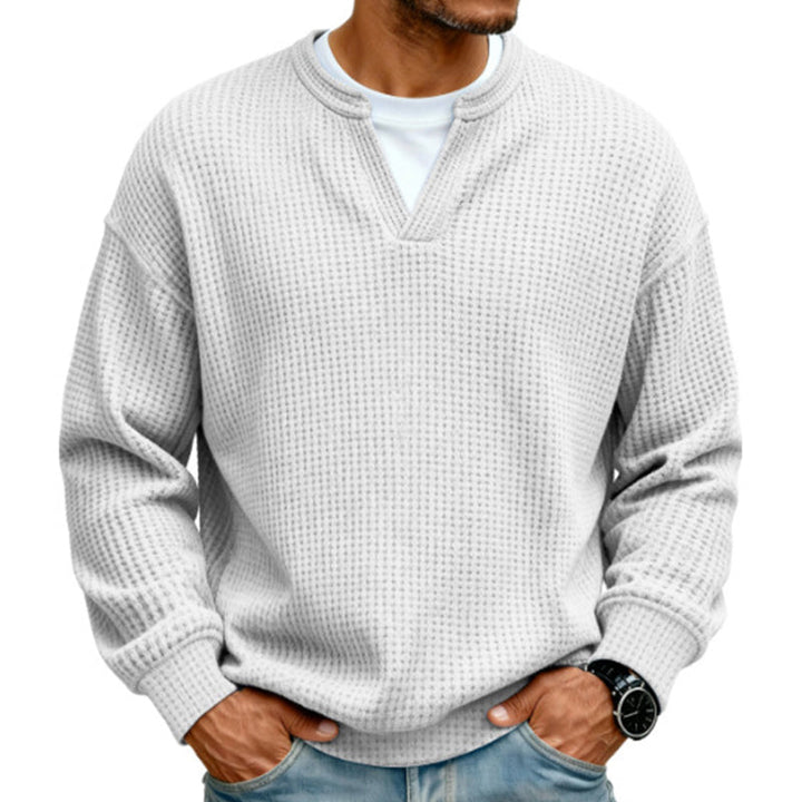 KORVEN™ | Layered-Look Waffle Knit Top