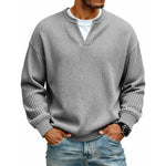 KORVEN™ | Layered-Look Waffle Knit Top