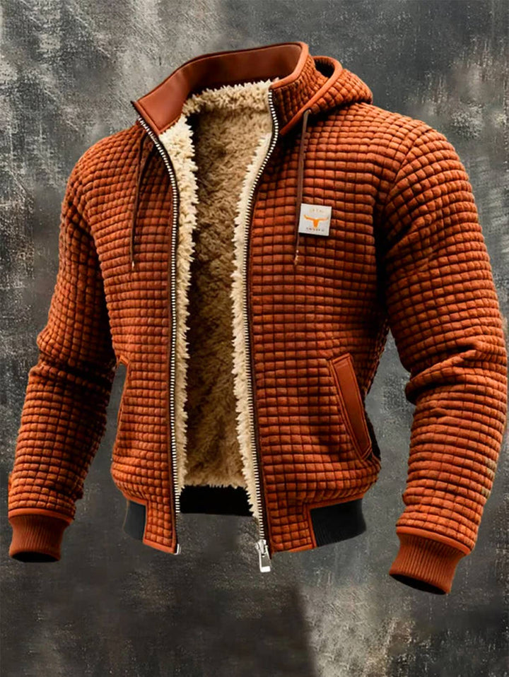 Callahan™ | The Retro Waffle-Texture Bomber Jacket